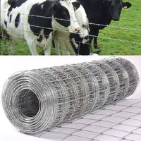 Clôture de ferme en treillis métallique galvanisé à chaud, enclos carré métallique pour bétail et chèvres