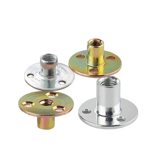 Quảng Đông ốc vít nhà máy M6 M8 M10 M12 trắng vàng kẽm mạ Vòng cơ sở ba lỗ Nut đồ nội thất NUT - Product Image 6