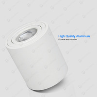 Nuevo Marco de luz redondo hacia abajo montado en superficie MR16 carcasa Interior COB focos GU10 lámpara cabeza accesorio foco LED Downlights