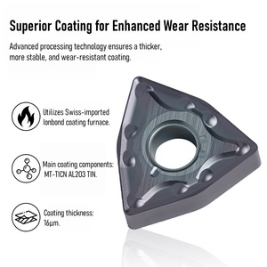 OEM triangolo in lega di cobalto tungsteno inserto per taglio in acciaio strumento di tornitura indicibile inserto esterno in acciaio inossidabile - Product Image 4