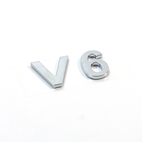 Emblème de voiture 3D chromé de luxe - Badge arrière de coffre argenté étanche avec adhésif 3M pour décoration automobile haut de gamme (vente en gros)
