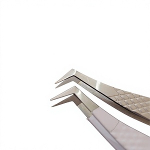 Stainless Steel False <b>Eyelash</b> Tweezers Set Accuram High Precision Lash <b>Application</b> Tweezers Beauty Salon and Lash Extensions - Product Image 4