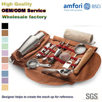 Portable étanche toile sac à outils rouleau facile à transporter professionnel pliant voyage barman sac Kit