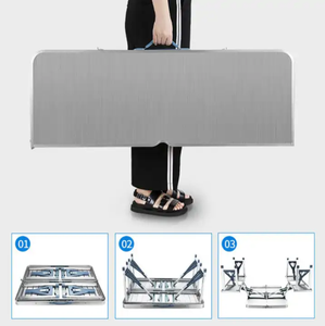 Ty <span class=keywords><strong>Camping</strong></span> <span class=keywords><strong>maleta</strong></span> plegable <span class=keywords><strong>mesa</strong></span> <span class=keywords><strong>de</strong></span> comedor <span class=keywords><strong>de</strong></span> picnic <span class=keywords><strong>de</strong></span> aluminio y juego <span class=keywords><strong>de</strong></span> sillas - Product Image 4