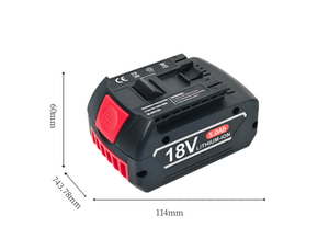 Batterie lithium-ion de remplacement Bosch 18V pour outils électriques tels que les meuleuses d'angle et les marteaux perforateurs – pack batterie BAT609 - Product Image 5