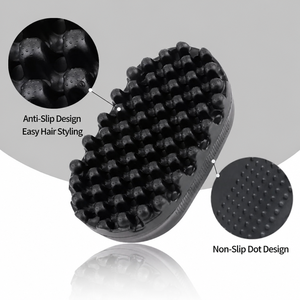 Spazzola in Silicone per Arricciare i <span class=keywords><strong>Capelli</strong></span>, Pettine per Ricci <span class=keywords><strong>Afro</strong></span>, Strumento per Onde, Portatile e Lavabile in Plastica e <span class=keywords><strong>Spugna</strong></span> - Product Image 3