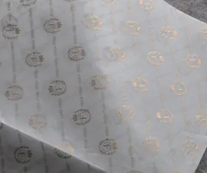 Papel de embalaje de ropa de regalo, tejido impreso personalizado, 17gsm, a la moda