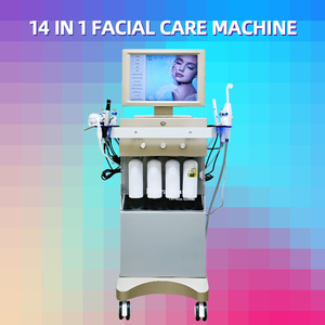เครื่องทำทรีทเมนท์หน้าไฮดราบิวตี้ 14 in 1 ระดับมืออาชีพ ทำความสะอาดล้ำลึก ขัดผิวด้วยน้ำ ไดมอนด์ไมโครเดอร์มาเบรชั่น ความถี่สูง สำหรับร้านเสริมสวย - Product Image 2
