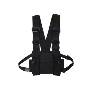 Venta caliente Walkie Talkie Case Radio Shoulder Holster <span class=keywords><strong>Chest</strong></span> Harness Holder Vest <span class=keywords><strong>Rig</strong></span> para Two Way Radio <span class=keywords><strong>Chest</strong></span> - Product Image 2