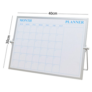Pizarra blanca de <span class=keywords><strong>escritorio</strong></span> portátil con marco de aluminio de doble cara personalizada, pizarra blanca plegable de borrado en seco magnético para niños - Product Image 5