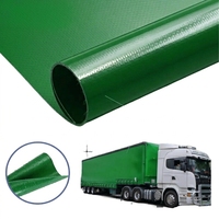 Bâche de camion robuste en PVC tissé 1100D enduit, ignifuge et imperméable, renforcée pour les couvertures de véhicules commerciaux