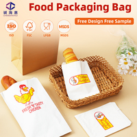 Sac en papier laminé imprimé personnalisé de qualité alimentaire, résistant à la graisse, pour hot-dogs, sandwichs, burgers et frites – Conception gratuite