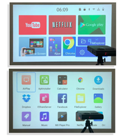 Mini projecteur LED portable C2 Android 1 Go de RAM 8 Go/32 Go de ROM DLP 4K Home Cinéma avec haut-parleur intégré pour une utilisation en extérieur