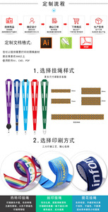 Cordón para Llaves Negro Personalizado con Impresión en Serigrafía, Sin Pedido Mínimo, con Hebilla - Product Image 4