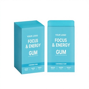 Ausreson OEM Gommes sans sucre à la L-Théanine, Vitamines et Herbes <span class=keywords><strong>pour</strong></span> le <span class=keywords><strong>Sommeil</strong></span>, la Concentration et l'Énergie, saveur Menthe - Product Image 1