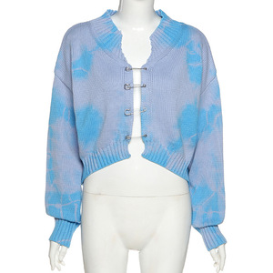 <span class=keywords><strong>Cardigan</strong></span> à manches longues pour femmes, Crop top, cravate, sécurité hiver, 2022 - Product Image 4