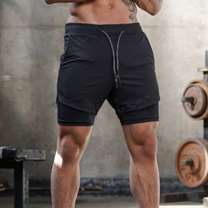 Logo personnalisé Homme Pantalons De Survêtement <span class=keywords><strong>2</strong></span> <span class=keywords><strong>En</strong></span> <span class=keywords><strong>1</strong></span> <span class=keywords><strong>Short</strong></span> De Compression Pour Hommes Tour Boucle Cordon <span class=keywords><strong>En</strong></span> Cours D'exécution Survêtement <span class=keywords><strong>Fitness</strong></span> Sueur Hommes Shorts - Product Image 3