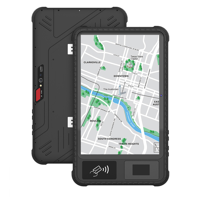 PH860 Fingerprint Recognition 10 Inch Proof Shockproof Hand Strap Rug Tablet Industrial Android Rugged Tablet Pc With NFC Reader