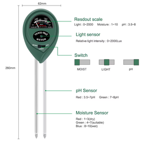 農業用ガーデニング屋外用OEM ODM使用可能シングル土壌水分テスターシングルプローブ土壌メーター - Product Image 2