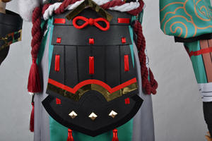 Costume de <span class=keywords><strong>cosplay</strong></span> de personnage d'anime <span class=keywords><strong>Gorou</strong></span>, ensemble complet, uniforme de renard, perruque, oreilles, queue, tenue de combat pour fête d'Halloween - Product Image 3