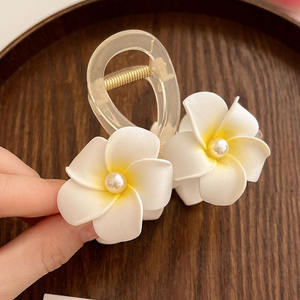 Qianjin Niedliche koreanische Art Plume ria Haarnadel PC Hai Clip Sommer New Seaside Claw Clip Haarschmuck für Mädchen - Product Image 6