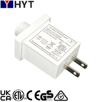 Transformateur LED étanche DC 3V 1A 3W pour lumières de Noël, P44 US/EU/UK/AU, adaptateur d'alimentation pour décorations d'Halloween