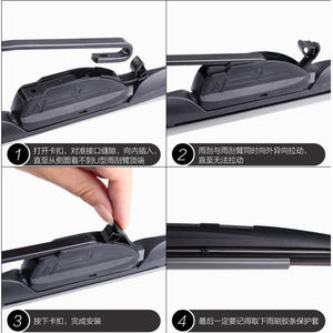 Compatible con Kia K2, K3, Forte, Sportage, K4, K5, Cerato, Sportage, Rio, escobillas limpiaparabrisas sin marco - Product Image 2