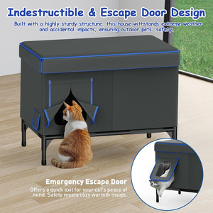 Eco-Friendly Hot Winter Outdoors Warm Dog & Cat <b>Box</b> Windproof and Rainproof Anti-scratch Heating Anti-bite Rubber Hose Is Safer - Product Image 2