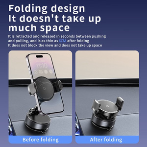Versione Aggiornata 360 °   Supporto Magnetico Regolabile per Telefono con Ventosa e Morsetto, Pieghevole per Auto/Palestra/Specchio/Superfici Lisce - Product Image 6