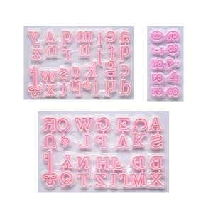 Lixsun Numéros Majuscule Majuscule <span class=keywords><strong>Lettre</strong></span> Timbres De Décoration Alphabet <span class=keywords><strong>Lettre</strong></span> Fondant Embosser Cookie Cutter Ensemble En Plastique - Product Image 4