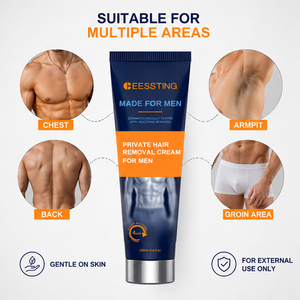 Crème dépilatoire formule douce marque privée, parfum naturel, action rapide, pour hommes - Product Image 4