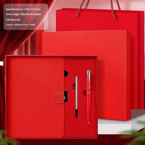 Luxury Business Journals Organizer Printed Hardback Paper Corporate PU Leather Embossed Customizable A5 <b>Diary</b> <b>Notebook</b> Gift Set - Product Image 6
