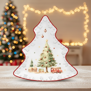 <span class=keywords><strong>Platos</strong></span> de Cerámica LovingHome, Gran Venta, Proveedor de <span class=keywords><strong>Porcelana</strong></span> Creativa, Color Rojo Navideño, Diseño Europeo en Forma de Árbol - Product Image 3