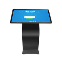 Pantalla LCD Táctil Capacitiva de 55 Pulgadas, Reproductor de Señalización Digital, Kiosco de Información Inteligente con Soporte de Pie, CMS para Centros Comerciales