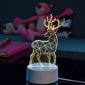 Regalos perfectos para niños lámpara de ilusión Led 3D, luz de noche Led 3D patrón de acrílico personalizado