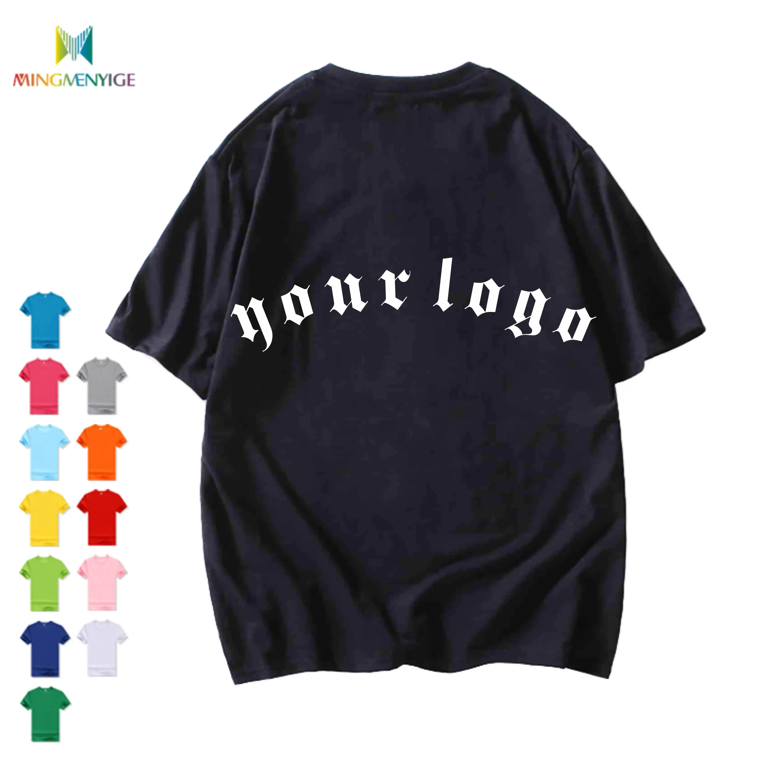 Düşük Moq Mens ağır Tshirt özel büyük boy gömlek, markasız gömlek, Personalizadas mor gömlek Unisex ekran baskı
