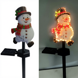 Lumière d'ambiance de Noël, lumière solaire LED pour pelouse, lumière extérieure résistante à la pluie, à brancher dans le sol, lumière de jardin pour cour - Product Image 6