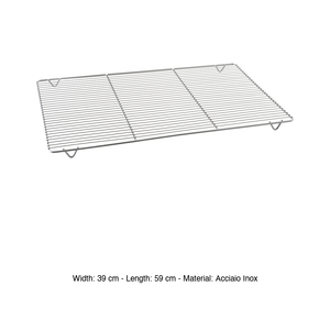 ตะแกรงเค้กสแตนเลส 59 × 39 ซม. พร้อมขาตั้งปาเดโร - Product Image 3