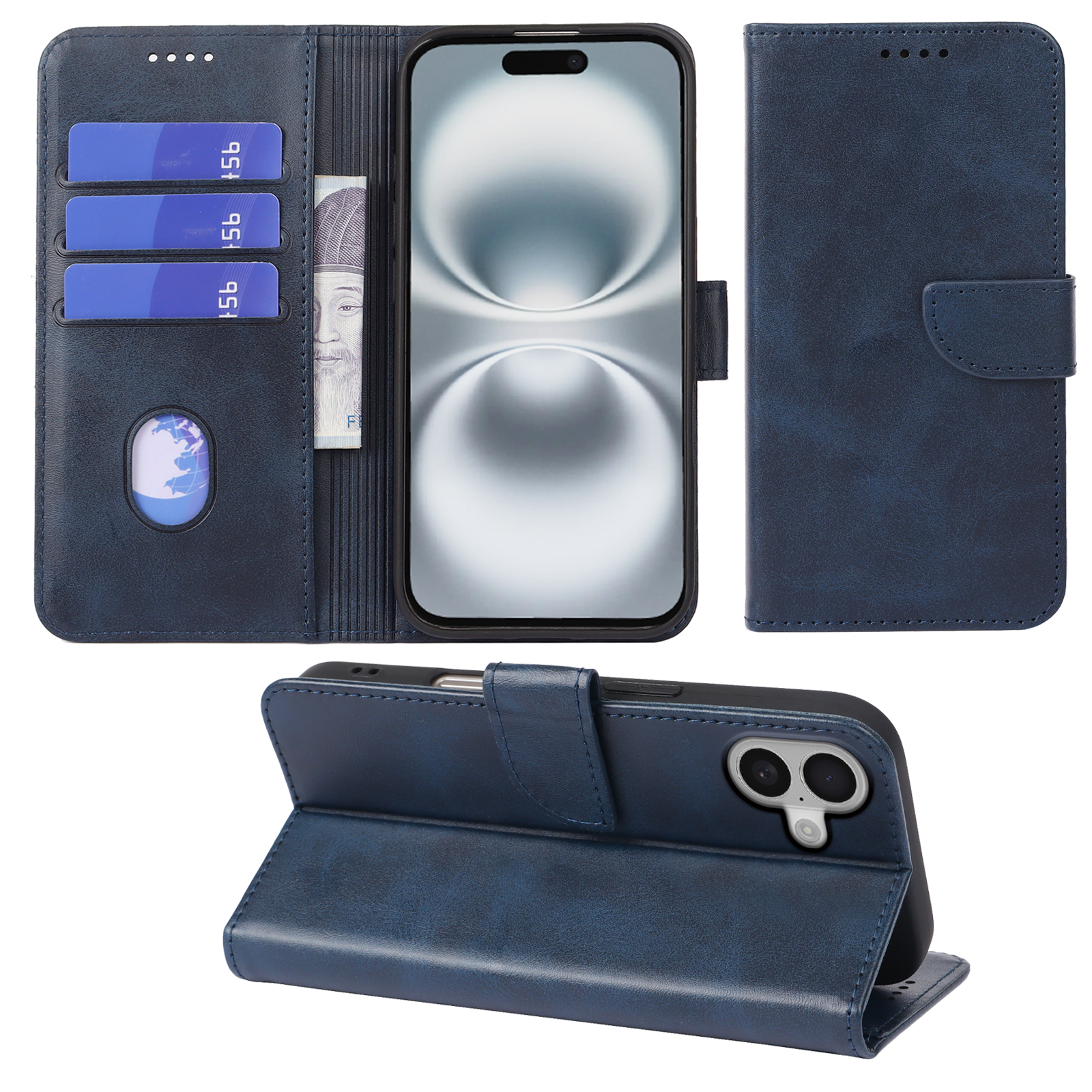 Custodia A Portafoglio Con Supporto Per Lenovo K5 Pro – Pelle PU, Magnetica, Slot Per Schede