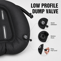 Aile de plongée technique à double réservoir BCD en nylon avec poche de flottabilité pour plongée technique
