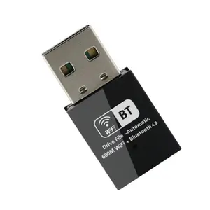 Заводская цена 600 Мбит/с беспроводной Bluetooth 2 в 1 Micro USB wifi адаптер для ПК