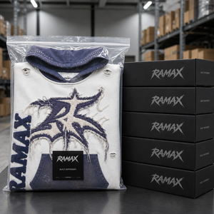 Sweat-shirt à capuche oversize pour homme RAMAX, 100% coton molletonné, streetwear, avec logo sur le devant et poche kangourou - Product Image 6