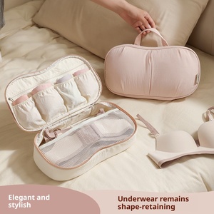 Bolsa de Almacenamiento de Ropa Interior y Sujetadores de Poliéster para Viaje con Cierre de Cremallera, Impermeable, Antideformación, Portátil - Product Image 2