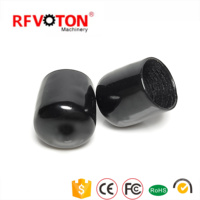 Capuchons de protection anti-poussière en caoutchouc noir étanches pour connecteurs SMA, fournis directement par l'usine