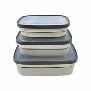 Lonchera Cuadrada de Acero Inoxidable Kind, 300 ml, Tapa de Plástico a Prueba de Fugas, de Una Sola Capa, Gran Capacidad, para la Escuela, Oficina, Viajes - Product Image 6