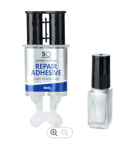 Kit de adhesivo de reparación de rueda de aleación, bricolaje, pintura plateada, para llanta, daña las abolladuras - Product Image 4