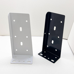Support d'angle fixe multi-trous en fer à angle droit de 90 degrés pour accessoires de quincaillerie de meuble-lavabo de salle de bain - Product Image 1