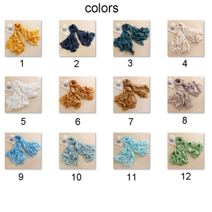 Collane da <span class=keywords><strong>donna</strong></span> di moda sciarpe lunghe da spiaggia in <span class=keywords><strong>seta</strong></span> scialli con Logo personalizzato in poliestere <span class=keywords><strong>e</strong></span> lino sciarpe di colore solido - Product Image 4