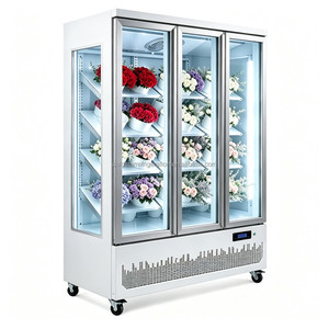 Vitrine réfrigérée commerciale à 3 portes pour fleurs, avec condenseur basculant, pour exposition de fleurs fraîches - Product Image 6