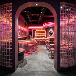 Mobilier de bar commercial sur mesure, comptoir de bar, design d'intérieur de restaurant, aménagement clé en main - Product Image 6
